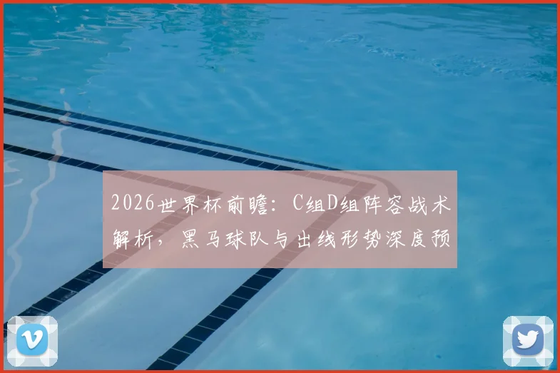 2026世界杯前瞻：C组D组阵容战术解析，黑马球队与出线形势深度预测